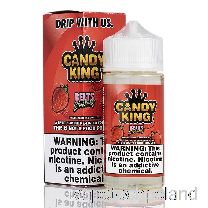 Paski Do Długopisów Vape Truskawka - Candy King - 100ml 6mg